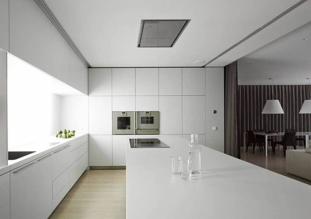 Кухонная зона в стиле минимализм